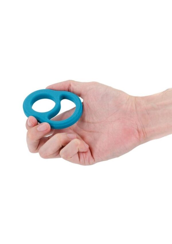 Renegade Cradle Silicone Cock Ring - Teal - Image 3