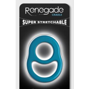 Renegade Cradle Silicone Cock Ring - Teal