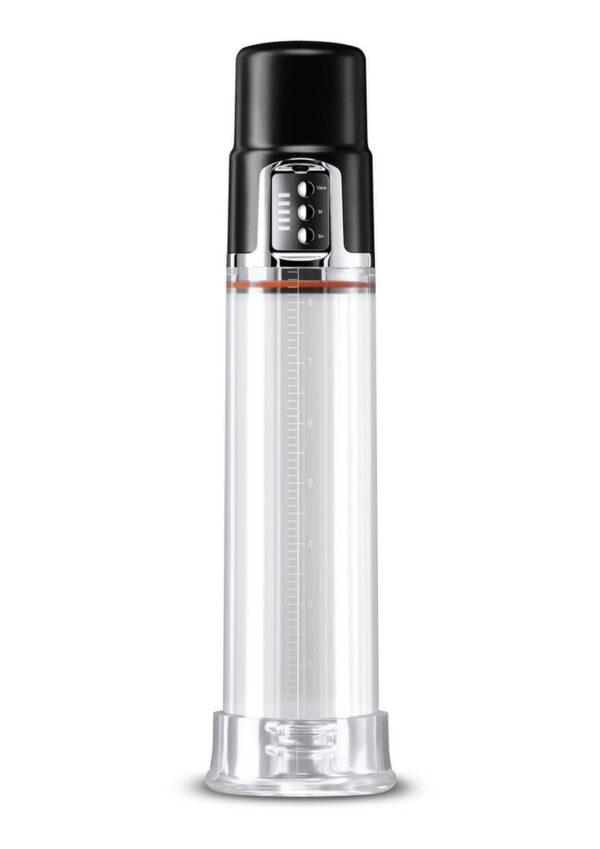 Renegade Powerhouse Rechargeable Penis Pump - Clear/Black - Image 2