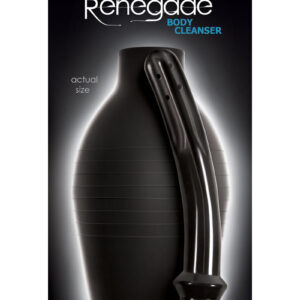 Renegade Body Cleanser Silicone Enema - Black