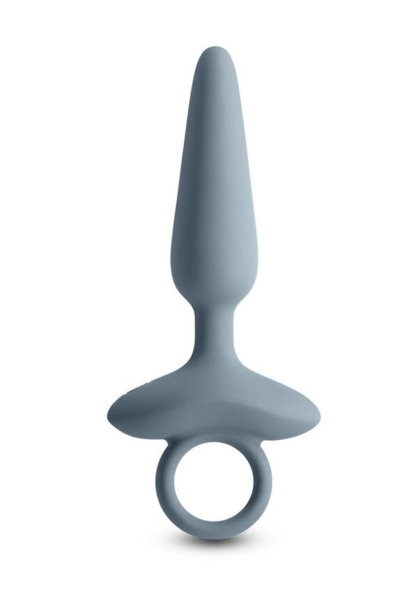 Renegade Maverick Rechargeable Silicone Anal Plug - Gray - Image 2