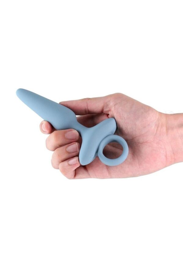 Renegade Maverick Rechargeable Silicone Anal Plug - Gray - Image 3