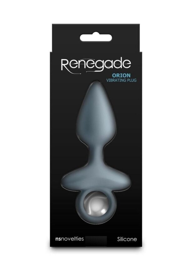 Renegade Orion Rechargeable Silicone Anal Plug - Gray - Image 4