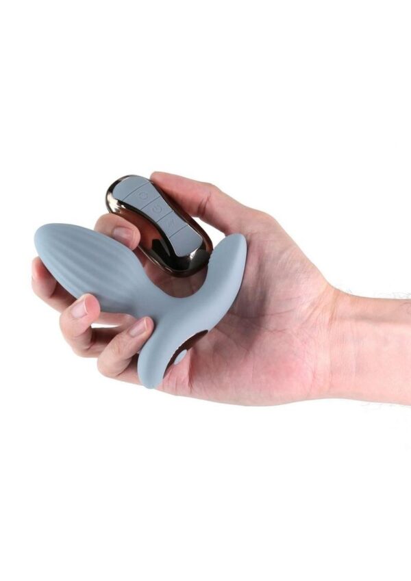 Renegade Summit Rechargeable Silicone Prostate Stimulator - Gray - Image 3