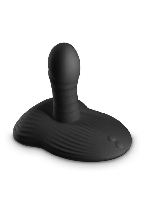 Renegade Thrust and Grind Rechargeable Silicone Vibrator - Black - Image 2