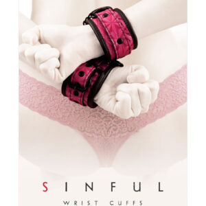 Sinful Wrist Cuffs - Pink