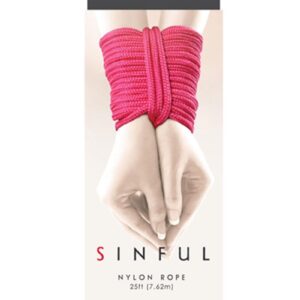 Sinful Nylon Rope 25 ft - Pink