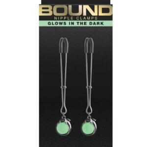 Bound Nipple Clamps G1 Iron Glow in the Dark - Gray