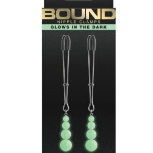 Bound Nipple Clamps G2 Iron Glow in the Dark - Gray