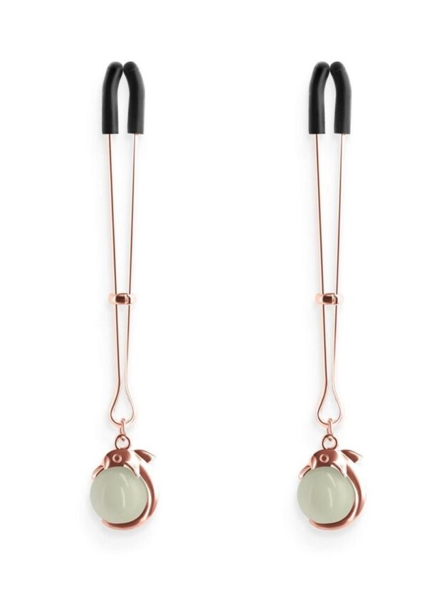Bound Nipple Clamps G1 Iron Glow in the Dark - Rose Gold - Image 2