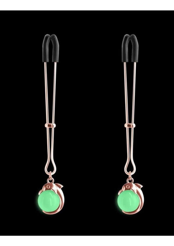 Bound Nipple Clamps G1 Iron Glow in the Dark - Rose Gold - Image 4