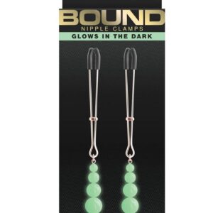 Bound Nipple Clamps G2 Iron Glow in the Dark - Rose Gold