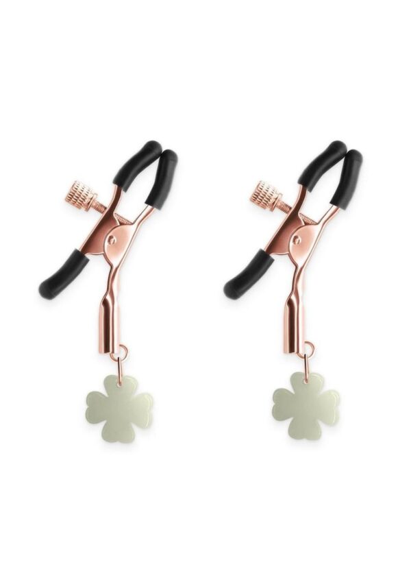 Bound Nipple Clamps G4 Iron Glow in the Dark - Rose Gold - Image 2