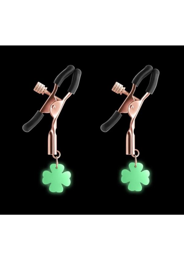 Bound Nipple Clamps G4 Iron Glow in the Dark - Rose Gold - Image 4