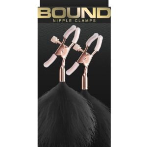 Bound Nipple Clamps F1 - Rose Gold/Black