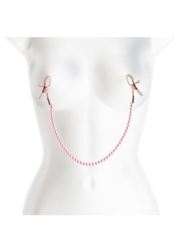 Bound Nipple Clamps DC1 - Rose Gold/Pink - Image 3