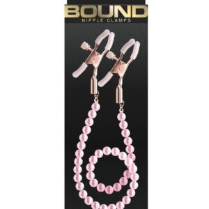 Bound Nipple Clamps DC1 - Rose Gold/Pink