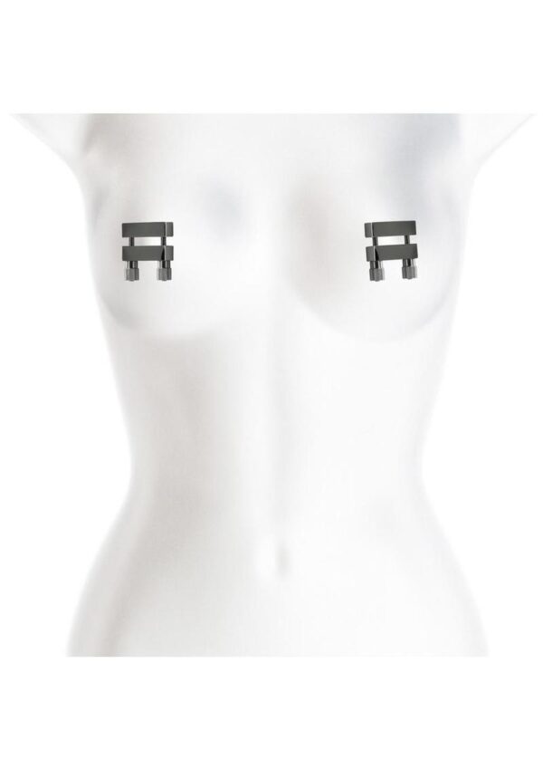 Bound Nipple Clamps V1 - Gunmetal Gray - Image 3