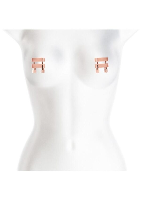 Bound Nipple Clamps V1 - Rose Gold - Image 3