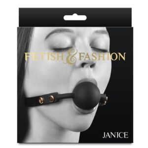 Fetish and Fashion Janice Ball Gag - Black