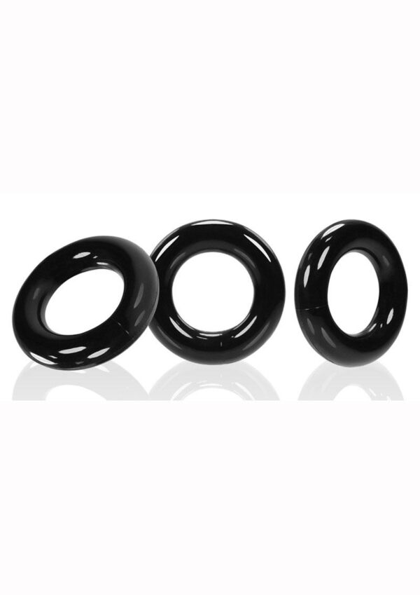 Oxballs Willy Rings Cock Ring (3 pack) - Black - Image 2