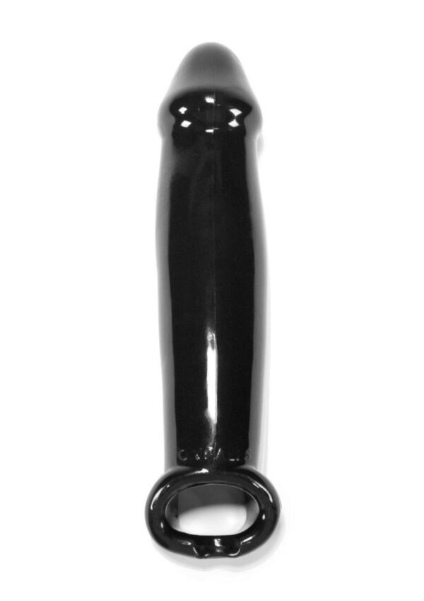 Oxballs Muscle Textured Cock Sheath Penis Extender - Black - Image 3