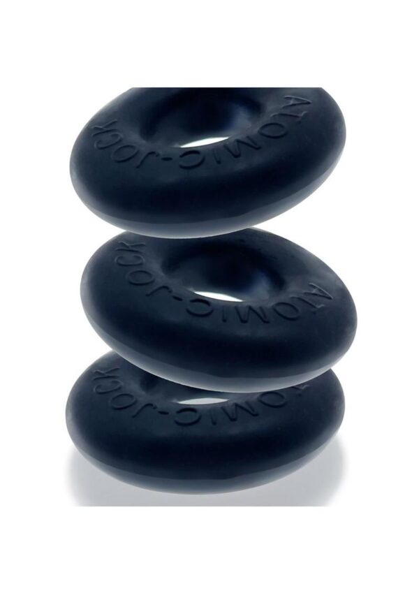 Oxballs Ringer Plus+ Silicone Cock Ring (3 Pack) - Night Edition - Image 3