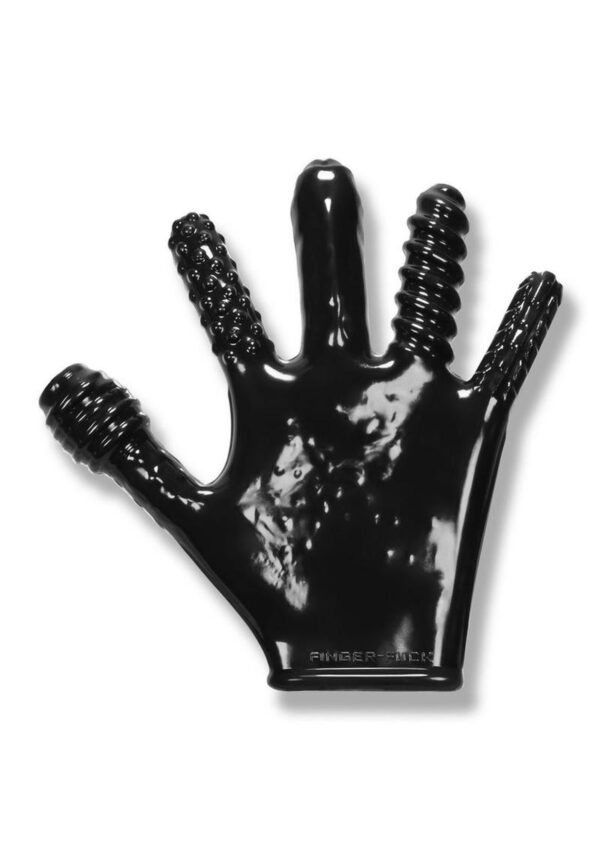 Oxballs Finger Fuck Textured Glove - Black - Image 2