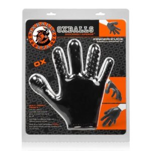 Oxballs Finger Fuck Textured Glove - Black
