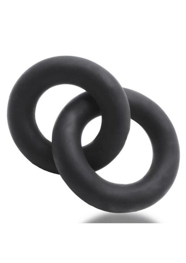 Oxballs Shackle Chained Linked Cock N Ball Rings Night Edition - Black - Image 2