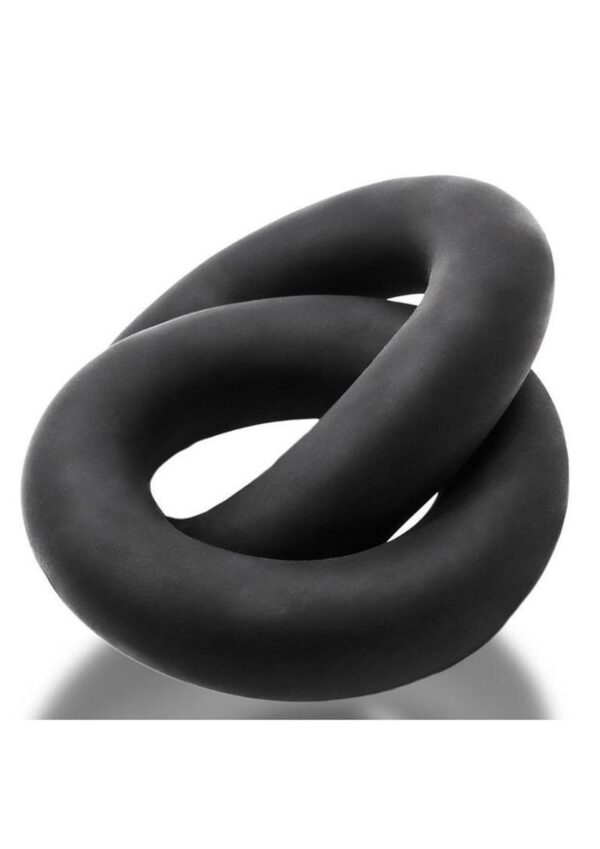 Oxballs Shackle Chained Linked Cock N Ball Rings Night Edition - Black - Image 3