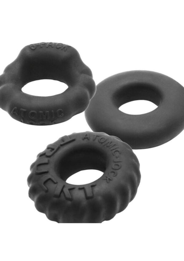 Bonemaker Cockrings Night Edition (3 Per Pack) - Black - Image 2