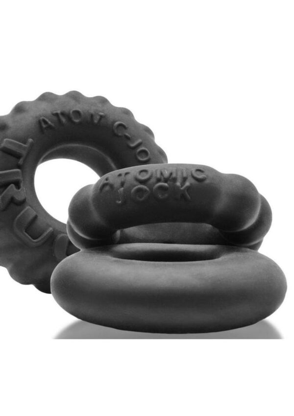 Bonemaker Cockrings Night Edition (3 Per Pack) - Black - Image 3