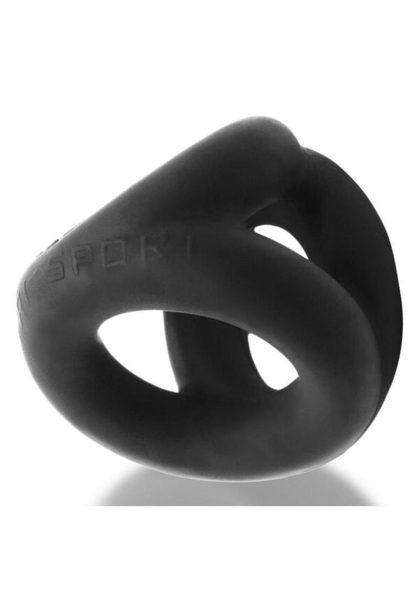 Oxballs Tri-Sport 3 Ring 3 Sized Cock Sling Night Edition - Black - Image 3