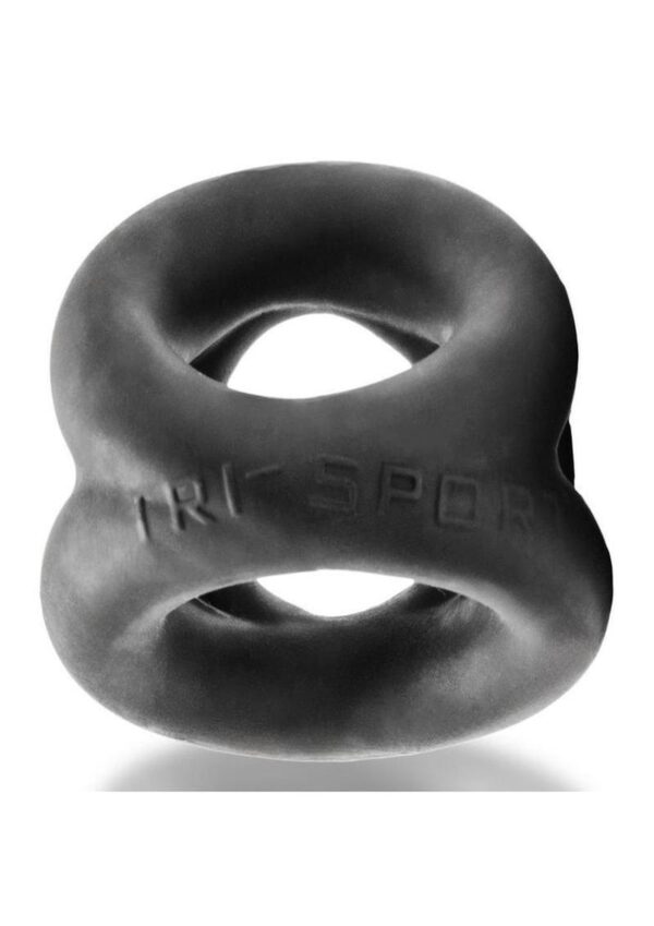 Oxballs Tri-Sport 3 Ring 3 Sized Cock Sling Night Edition - Black - Image 4