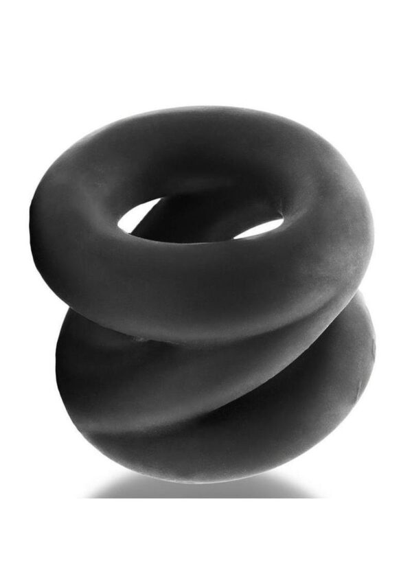 Oxballs Atomic Jock Z-Balls Cock Ring and Ball Stretcher Night Edition - Black - Image 4