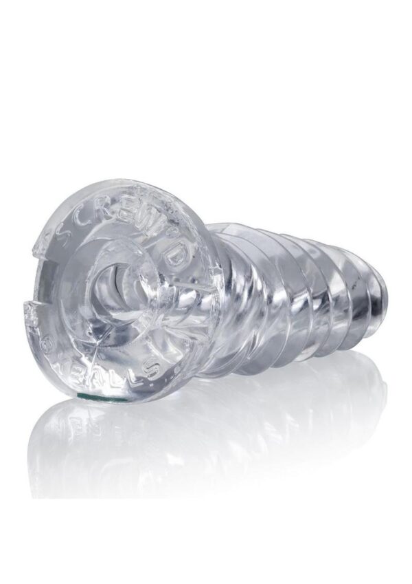 Oxballs Screw`d Super-Squishy Masturbator - Clear - Image 4