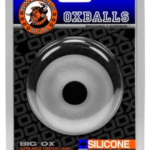 Oxballs Big Ox Super Mega Stretch Silicone Cock Ring - Clear
