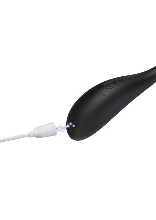 Puff App Control Inflatable Rechargeable Silicone Kegel Ball - Black - Image 4