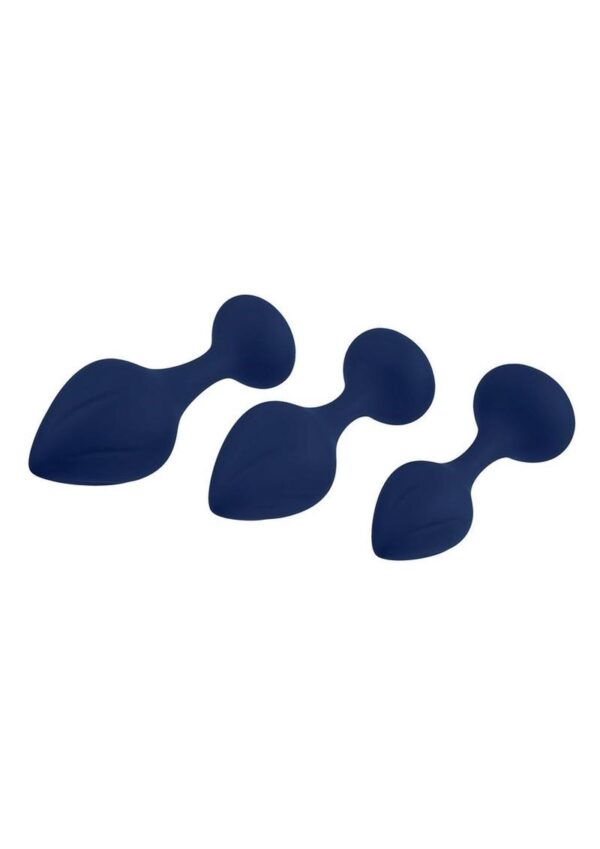 Playboy Tall Trainer Silicone Anal Kit (3 Piece) - Navy - Image 3