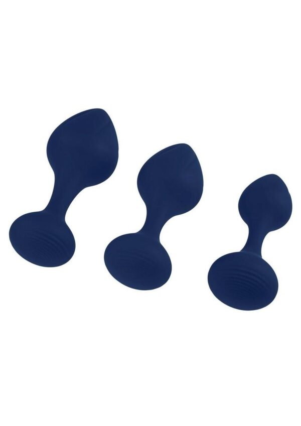 Playboy Tall Trainer Silicone Anal Kit (3 Piece) - Navy - Image 4