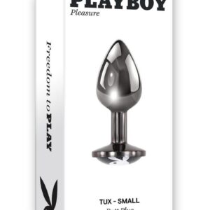 Playboy Tux Metal Anal Plug - Small - Black