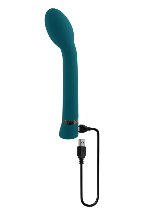 Playboy On The Spot Rechargeable Silicone G-Spot Vibrator - Teal - Image 4