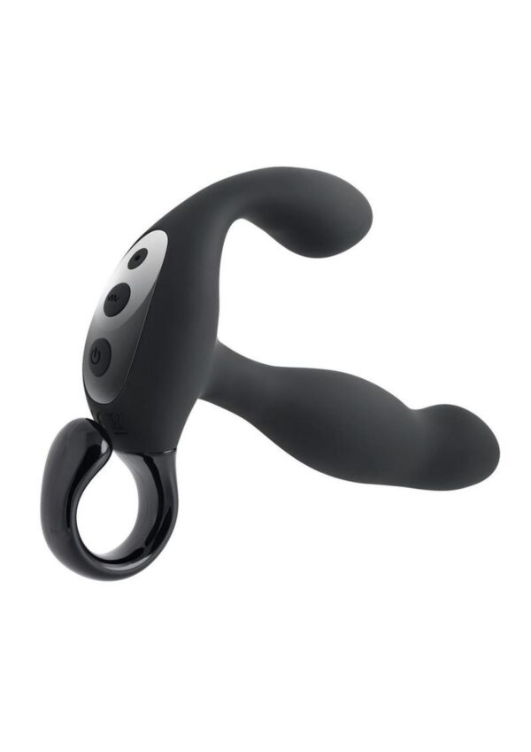 Playboy Come Hither Rechargeable Silicone Vibrating Prostate Massager - Black - Image 3