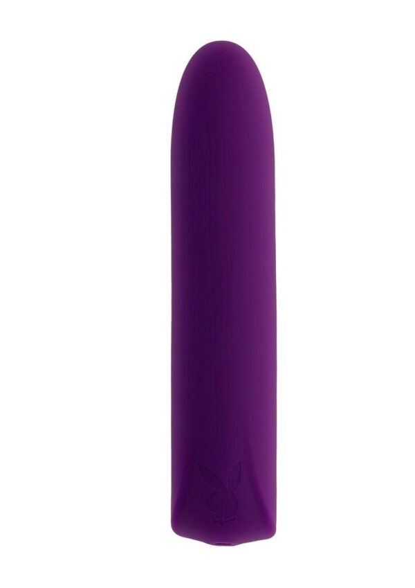 Playboy One and Only Rechargeable Silicone Bullet - Purple - Image 2