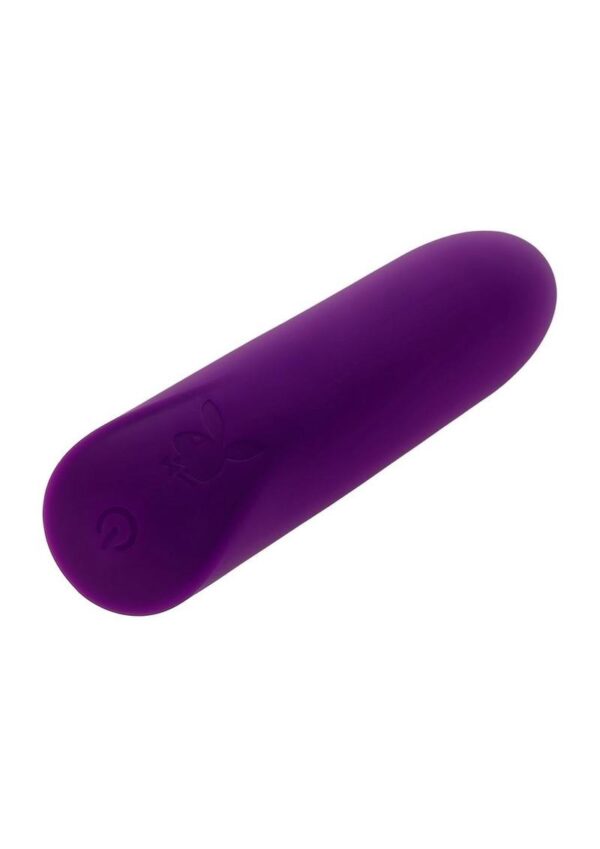 Playboy One and Only Rechargeable Silicone Bullet - Purple - Image 3
