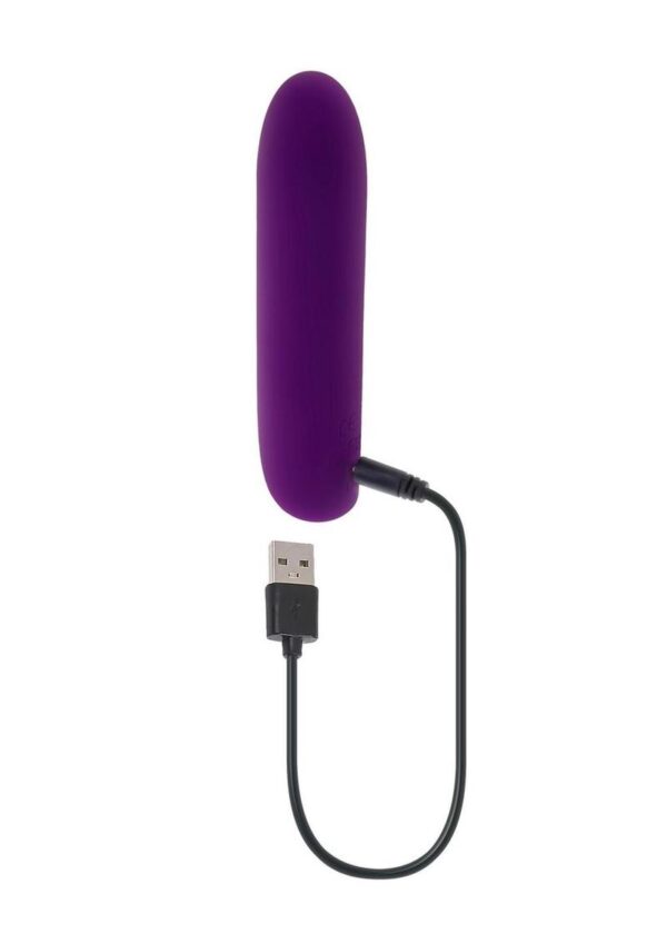 Playboy One and Only Rechargeable Silicone Bullet - Purple - Image 4