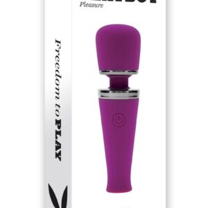 Playboy Mic Drop Rechargeable Silicone Wand - Purple