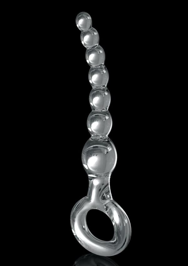 Icicles No 67 Beaded Glass Anal Bead - Clear - Image 2