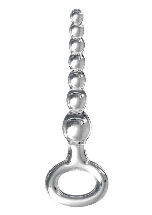 Icicles No 67 Beaded Glass Anal Bead - Clear - Image 3